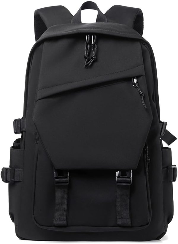 College Backpack, Outdoor Travel Backpack, Black