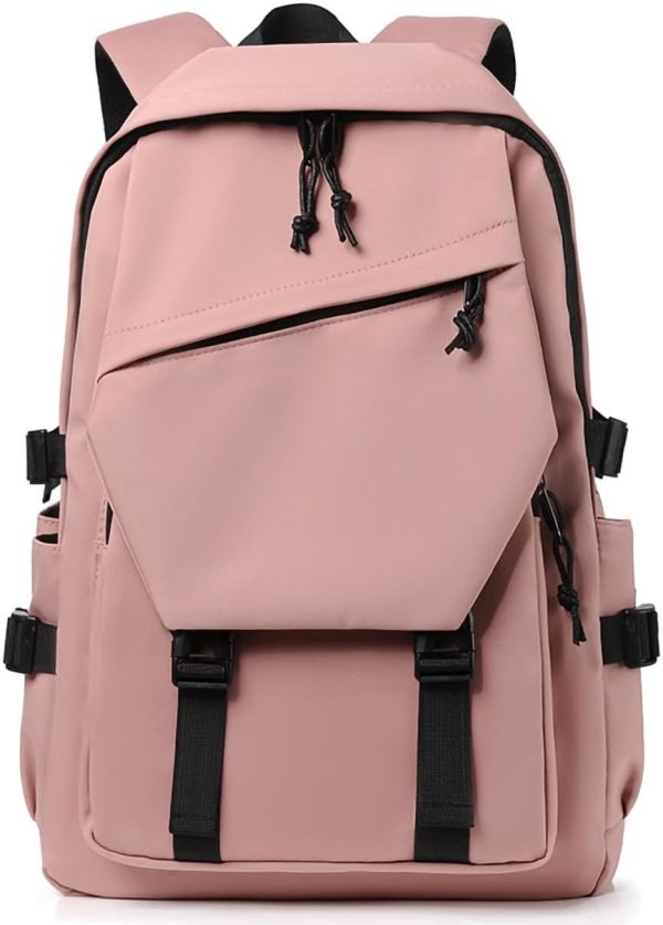 Leisure, College Backpack, Outdoor Travel, Stylish Lightweight Backpack. (Pink)